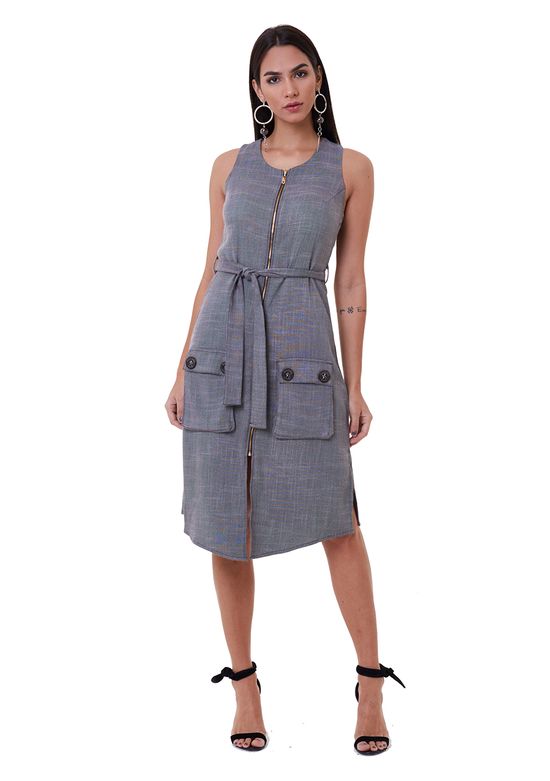 Vestido-Com-Bolso-E-Fendas