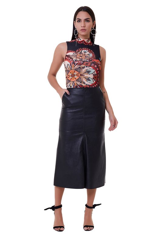 Saia-Midi-Em-Tecido-Sintetico-Com-Detalhe-De-Babado-Na-Barra