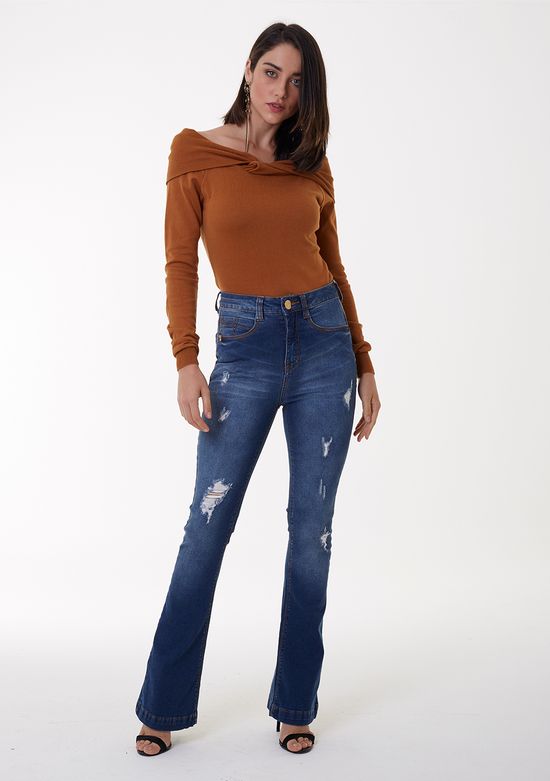 Calca-Jeans-Flare-Com-Puidos