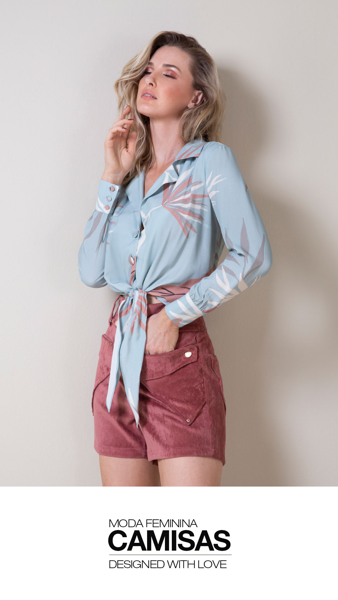camisa moda feminina