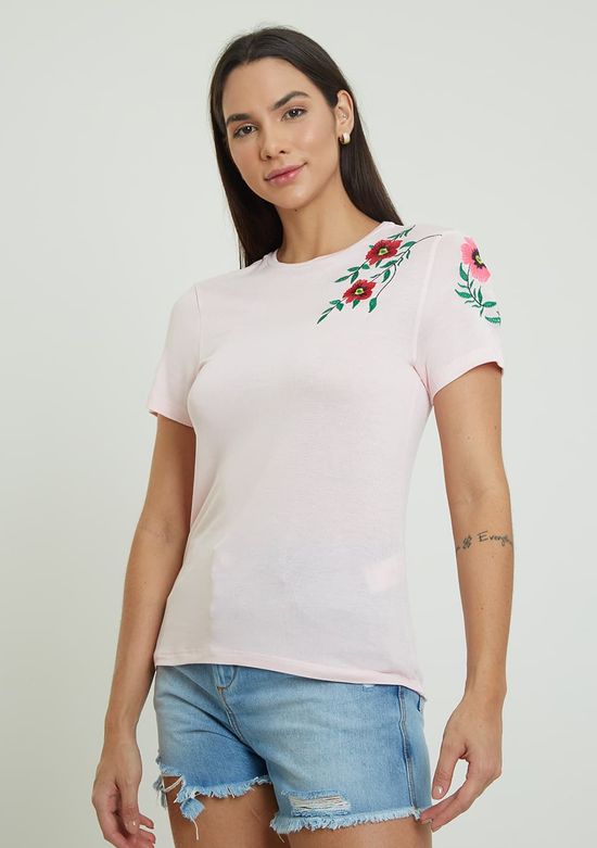 T-shirt-Malha-Delave-Detalhe-Bordado---Rosa-PP