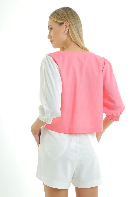 Camisa-Cropped-Duo-Color---Rosa-C--Branco-PP